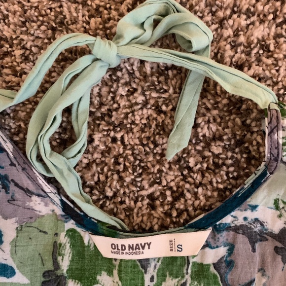 Floral Tank with Tie Back - Picture 3 of 3